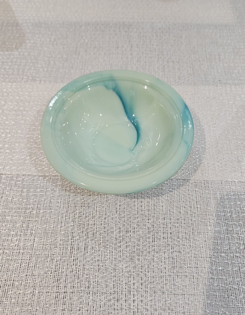 1970s Avon Teal Jadeite Soap/Trinket Dish